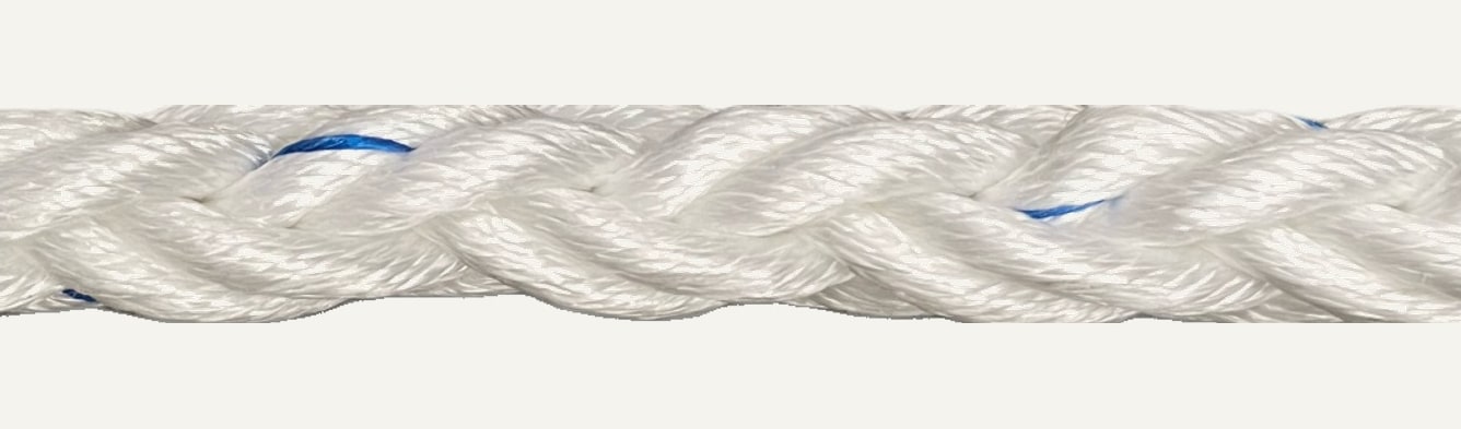 Close-up of Akwaflex 8 Strand rope texture