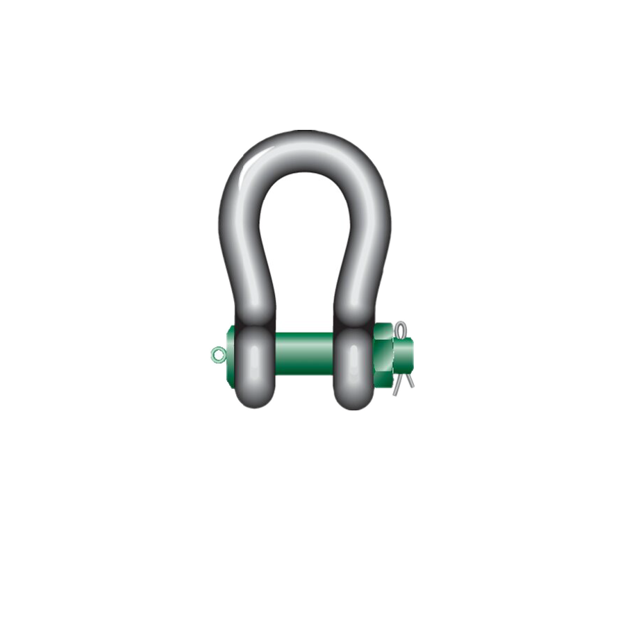 Green Pin Heavy Duty Bow Shackles