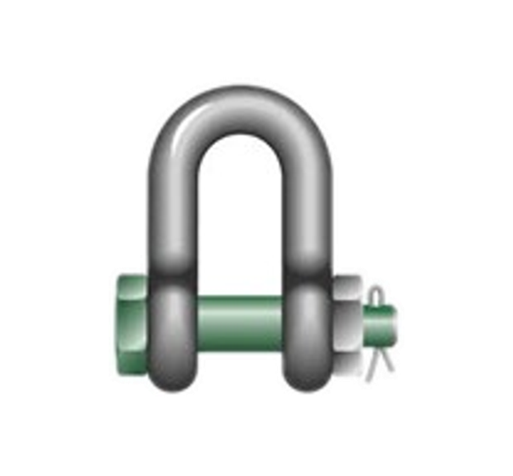 Green Pin Safety Dee Shackles