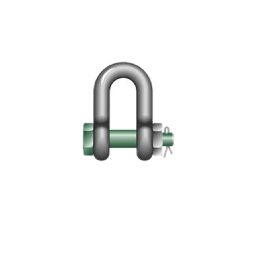 Green Pin Safety Dee Shackles