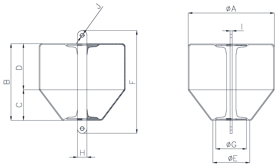 mooring buoys dimension diagram
