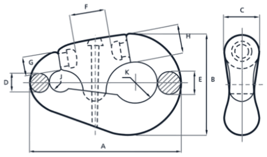 pear link dimension diagram
