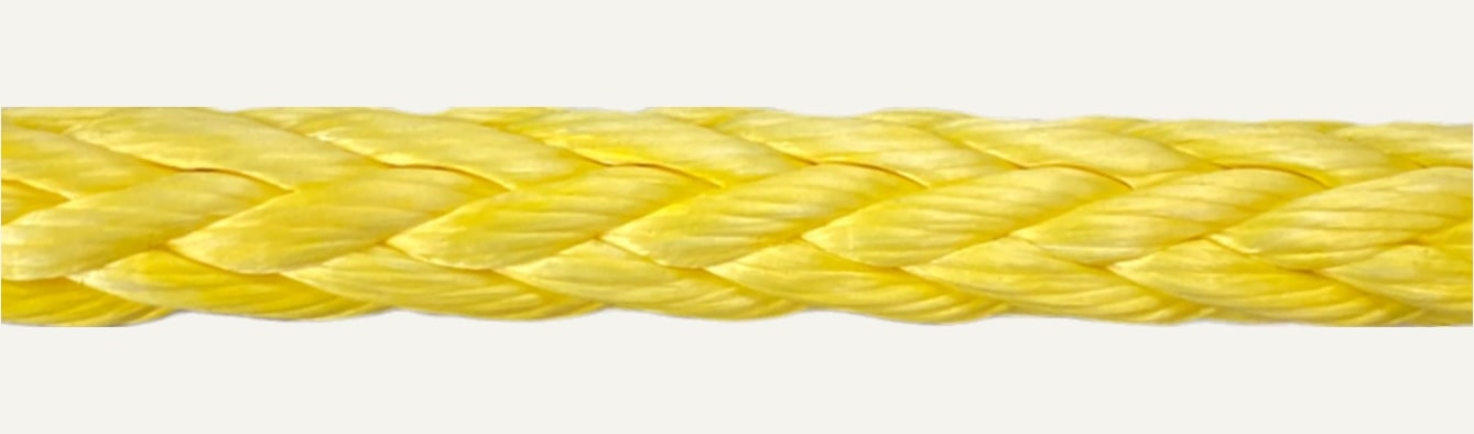 Close-up of Texteel 12 Strand HMPE rope texture